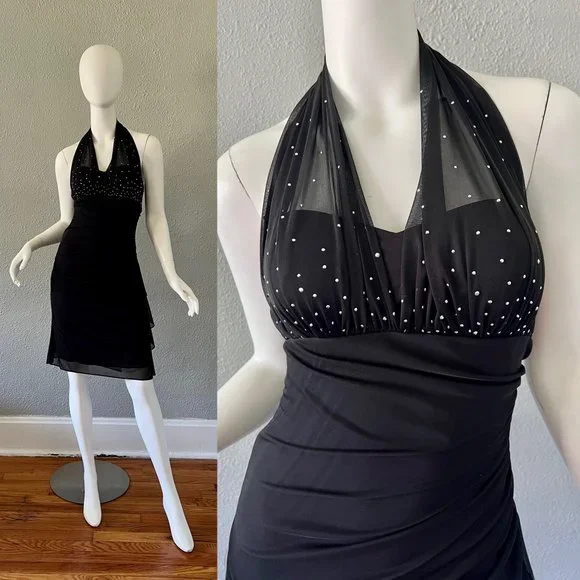 navy blue dress for baby girl 1990s aesthetic, 1990s fashion, 90s flower embroidered dress, new with tags 90s  dress, vintage 90s dress, vintage 90s embroidered dress, vintage wiggle  dress, womans 90s dress main image 1